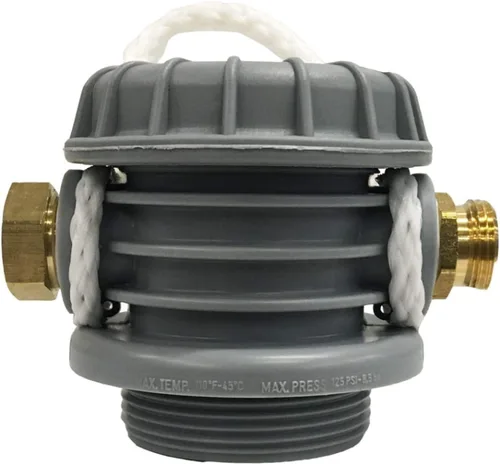Miniatura 4 de On The Go OTG4-VM-DBLSOFT Suavizador de agua portátil compacto doble estándar de 16,000 granos con accesorios de latón seguros para agua potable