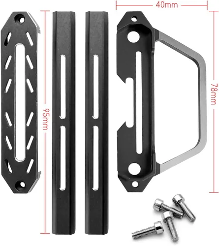 Miniatura 6 de Marco protector de transmisor compatible con Flysky Noble NB4 Pro NB4 Lite NB4, marco protector de metal de aleación de aluminio para transmisor