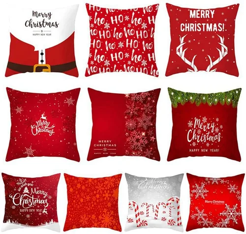 Miniatura 2 de Ochine Fundas de almohada de Navidad – Funda de cojín de árbol de Navidad para decoración del hogar