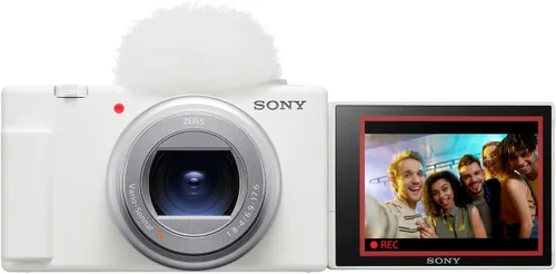 Sony Cámara de vlog ZV-1 II para creadores de contenido y vloggers (blanco) (renovado)