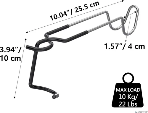 Miniatura 5 de NACETURE Soporte para farol, poste de luz de campamento, soporte de linterna de campamento resistente, accesorios de campamento, gancho para poste