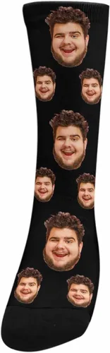 Miniatura 35 de Artsadd Calcetines personalizados para mujeres y hombres, amantes de los perros y gatos, regalos divertidos unisex personalizados