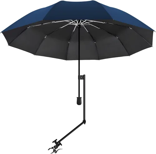 Miniatura 40 de XLINGZA Sombrilla de playa UPF 50+ con abrazadera universal ajustable
