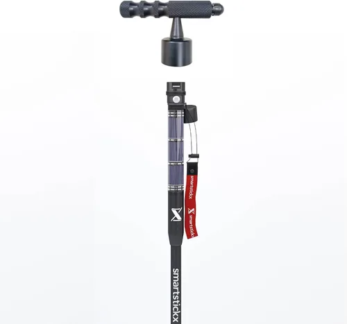 Miniatura 2 de SmartstickX Mango en forma de T para bastón de autodefensa, agarre mejorado, soporte mejorado para caminatas largas, ajuste duradero y cómodo