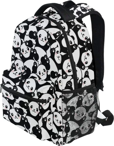 Miniatura 31 de ATTX Linda mochila con diseño de panda para niños y niñas, Panda-h, Ciclismo