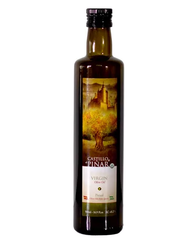 Miniatura 3 de Aceite de Oliva Virgen Castillo de Piñar VIRGEN 100% PICUAL. Sin OGM. Todo Natural (16.9 fl oz)