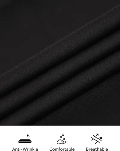 Miniatura 4 de Esabel.C Camisas de manga larga con botones para mujer, ajuste regular, blusa de trabajo elástica