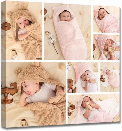 Miniatura 13 de LZIMU Impresiones en lienzo de collage con tus fotos personalizadas múltiples imágenes para pared, collage personalizado de fotos, regalos