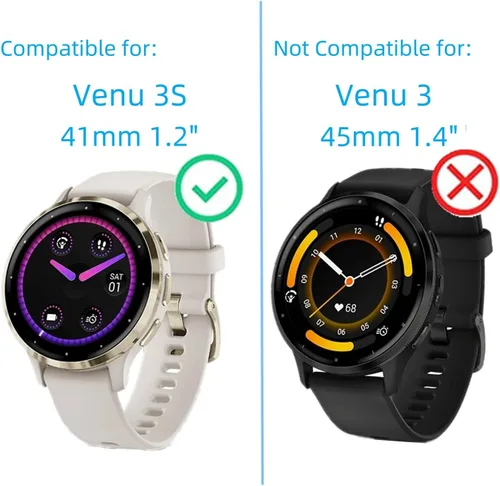 Miniatura 2 de Compatible con Garmin Venu 3S / Venu 4 1.614 in / vivoactive 6 / vivoactive 5 protector de pantalla (paquete de 4) Smart Watch flexible cobertura