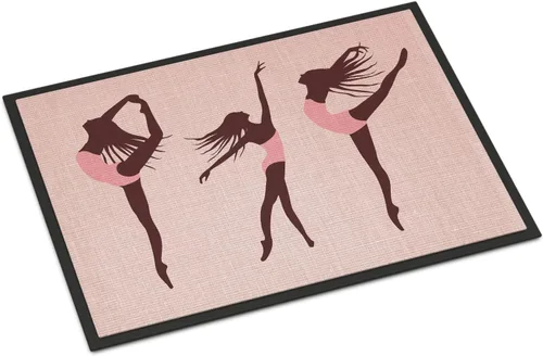 Miniatura 26 de Caroline's Treasures BB5374MAT Let's Dance Linen - Felpudo de lino verde azulado de 18 x 27 pulgadas, tapete para puerta delantera, para interiores
