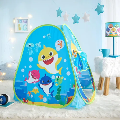 Miniatura 7 de Baby Shark - Tienda de campaña desplegable para niños, 28 x 28 x 30 pulgadas, casa de juegos plegable para interiores y exteriores, ligera