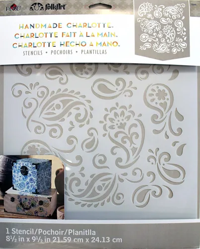FolkArt - Stencil para pintura de corte láser - Paisley Delight 30948.