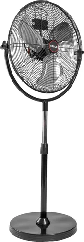 XtremepowerUS Pro-Series - Ventilador de pie de alta velocidad de 20 pulgadas, ventilador telescópico de altura con control de 3 velocidades, alto