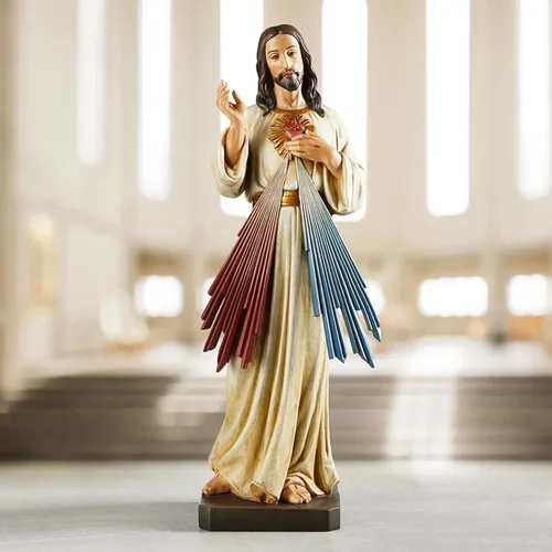 Miniatura 3 de Avalon Gallery Estatua de la Divina Misericordia, 24 pulgadas de alto, inspiradora