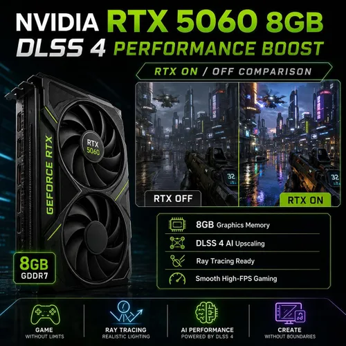 Miniatura 5 de Estación de trabajo de computadora de escritorio para juegos Combo CPU dual – 2 X E5-2697V4 (36 núcleos/72 hilos), RTX 5060, 128 GB DDR4 RAM, 1 TB