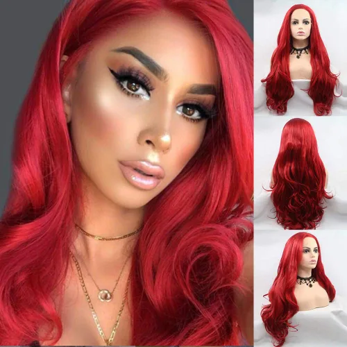 Miniatura 38 de Peluca Baby Blue para Mujeres, las Mejores Pelucas de encaje frontal azules, predepiladas, largas onduladas, peluca de cabello real, sin pegamento