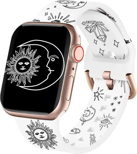 Miniatura 16 de ACESTAR Correas de reloj de doble cara compatibles con Apple Watch Band de 1.496 pulgadas, 1.575 pulgadas, 1.614 pulgadas/1.654 pulgadas