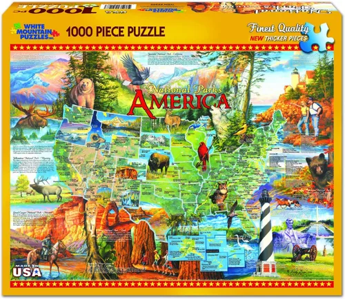 Miniatura 2 de White Mountain Puzzles National Parks - Rompecabezas de 1000 piezas