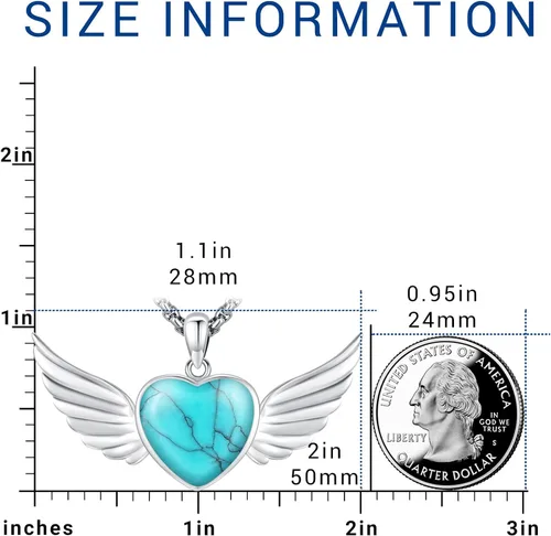 Miniatura 144 de Joyas de turquesa para mujeres y hombres de plata de ley 925 con colgante de urna para cenizas, collar con medallón de imagen, martillo de Thor