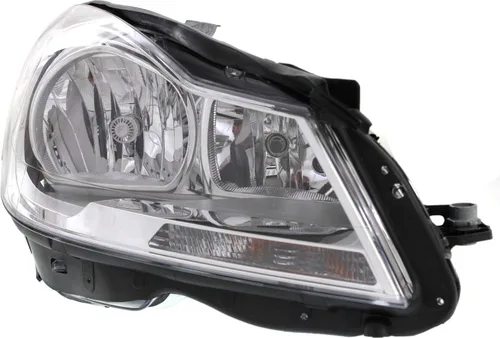 Miniatura 3 de Garage-Pro Faros delantero lado pasajero lado faro conjunto para Mercedes Benz C250 2012-2014, C300 halógeno con bombilla(s) sedán, reemplaza #