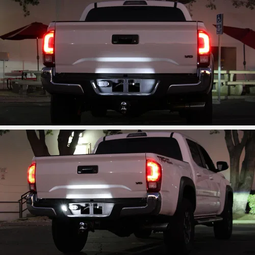 Miniatura 8 de VIPMOTOZ Luz LED completa para placa de matrícula para Toyota Tacoma 2016-2023 y camioneta Tundra 2014-2021, 6000K blanco diamante, 2 piezas