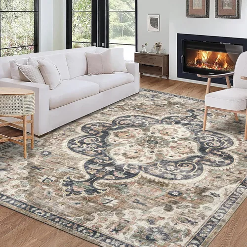 Miniatura 42 de ReaLife Rugs Alfombra pasillo lavable a máquina - Sala de estar, dormitorio, baño, cocina, entrada, oficina - Acolchada de pelo bajo, resistente a