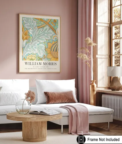 Miniatura 6 de Poster Master Póster vintage de William Morris, estampado de patrón retro de Santiago, arte de flores, arte de patrón textil, regalo para hombres