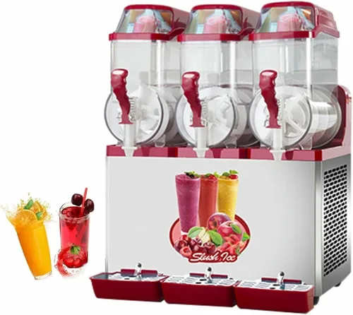 Miniatura 11 de Máquina comercial para granizados, máquina de fusión de nieve de 12/24/36L, máquina automática de jugo de hielo de barra cilíndrica, batido de Negro