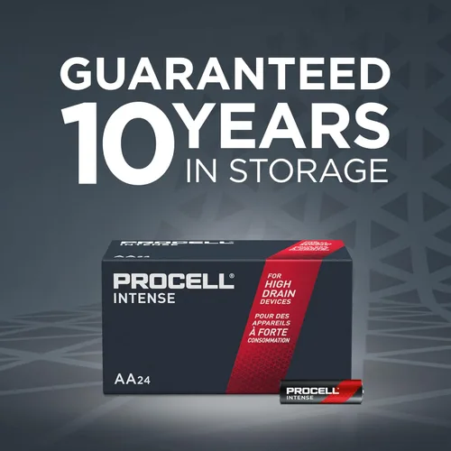 Miniatura 5 de PROCELL Pilas alcalinas AA intensas, AA alcalinas de 1.5 V para dispositivos profesionales de alto drenaje, doble batería A con potencia de larga