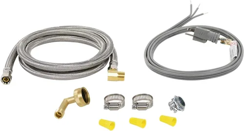 Miniatura 2 de Certified Appliance Accessories DWKITST Kit de instalación para lavavajillas con manguera de lavavajillas y cable de alimentación de 3 cables, 6