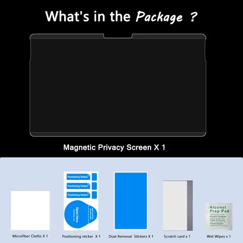 Miniatura 8 de PYS Pantalla magnética de privacidad para Microsoft Surface Pro 7 Plus, Pro 7, Pro 6, Pro 5, Pro 4, Pro 3 – Protector de pantalla de privacidad