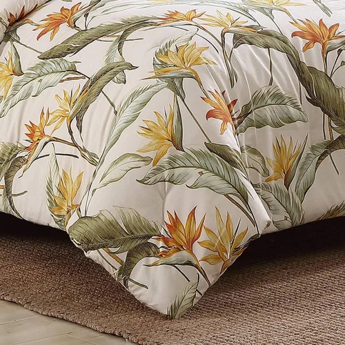 Miniatura 3 de Tommy Bahama - Juego de funda de edredón tamaño King, ropa de cama de algodón con fundas a juego y cierre de botón, juego de ropa de cama súper