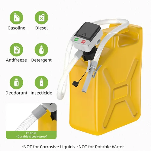 Miniatura 6 de Bomba automática de transferencia de combustible, 3.2 galones por minuto, incluye manguera de transferencia de combustible de 51 pulgadas y 4
