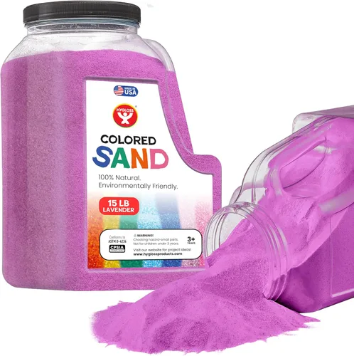 Miniatura 20 de Hygloss Arena de colores para manualidades – Botella de 1 libra, magenta – Juegos de arte de arena fina y colorida vibrante para niños – Actividades