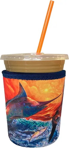 Miniatura 19 de Funda Koverz para café helado, funda aislante de neopreno para taza, se ajusta a una taza de café de 32 Oz., lavable y reutilizable, accesorios