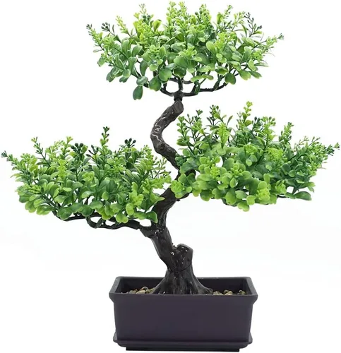 Miniatura 9 de Árbol bonsái artificial, planta bonsái, mini árbol bonsái, árbol bonsái de enebro, árboles Bonzai artificiales de interior, árboles bonsái verdes