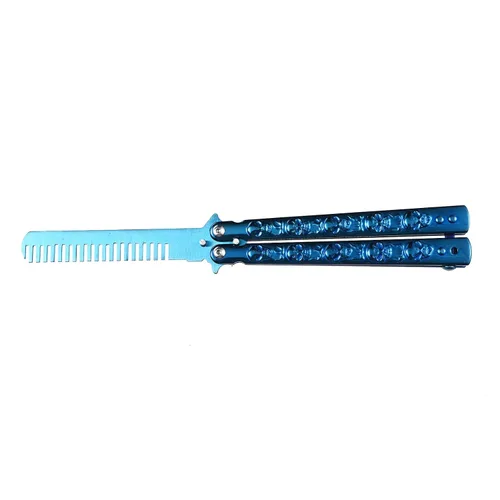 Miniatura 2 de Peines plegables de acero inoxidable plegable práctica peines herramientas de peinado para el deporte al aire libre uso titanio hecho