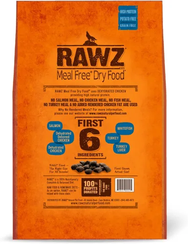 Miniatura 3 de Rawz Alimento seco para perros sin comidas (3.5 libras, pollo, salmón y pescado blanco)
