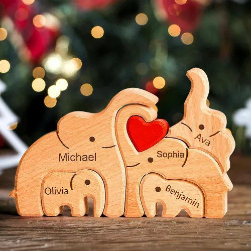 Miniatura 12 de Pies de bebé de madera personalizados con nombres de familia, We are One, rompecabezas de nombres de miembros de la familia personalizados, regalos