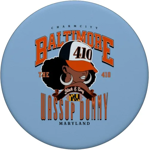 Miniatura 3 de Repping Baltimore 410 Melanin Pride PopSockets Adhesive PopGrip