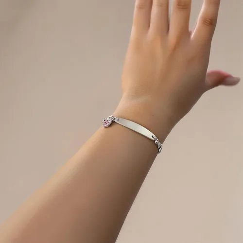 Miniatura 18 de LinnaLove - Pulsera de identificación de alerta médica con cadena Rolo simple pregrabada para mujer