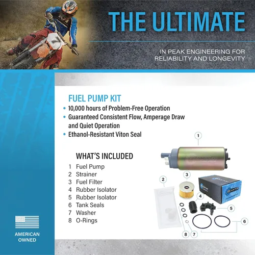 Miniatura 4 de QFS Kit de bomba de combustible y filtro para KTM 1190 RC8 2007-2015 (todos los modelos), reemplaza 61007088200, restaura el rendimiento del
