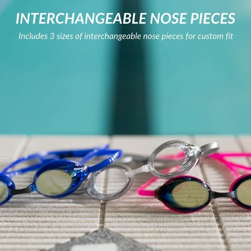 Miniatura 6 de Sporti Gafas de natación unisex para adultos, gafas de natación antivaho para hombres y mujeres, resistentes a roturas, correas dobles, varios