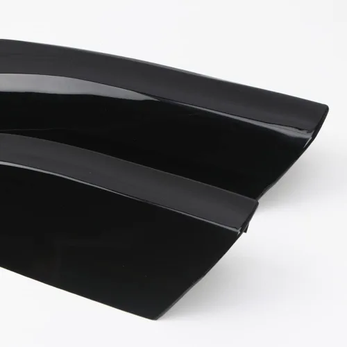 Miniatura 6 de Accesorios de coche negro brillante rieles de portaequipajes tapa de protección de extremo cubierta para Toyota Highlander 2008-2013