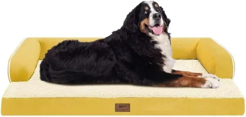 Miniatura 123 de Cama ortopédica impermeable para perros pequeños, cama para perros de tamaño mediano, cómoda cama para mascotas y gatos con lados, funda extraíble