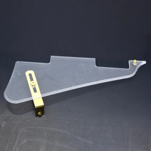Miniatura 41 de Dopro Golpeador de guitarra LP y soporte de acero inoxidable LP con tornillos de montaje de acero negro para USA Les Paul Aged White