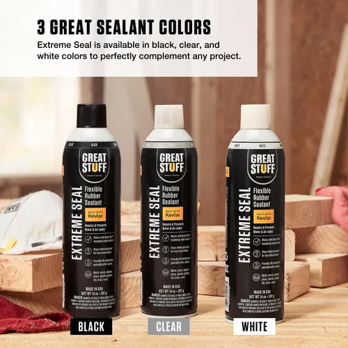 Miniatura 5 de Great Stuff™ Extreme Sellador en aerosol 3-Pack - Negro - 14 onzas - Aerosol