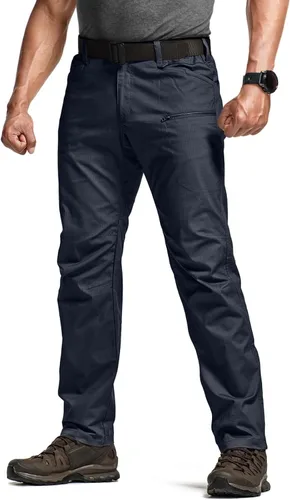 Miniatura 233 de CQR – Pantalones tácticos elásticos tipo cargo para hombre, resistentes al agua, de tela ripstop (antidesgarros), ligeros, ideales para uso diario