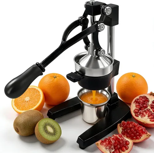 Exprimidor manual de frutas - Exprimidor manual de frutas – Exprimidor de cítricos de hierro fundido sin esfuerzo para el hogar – Acero inoxidable
