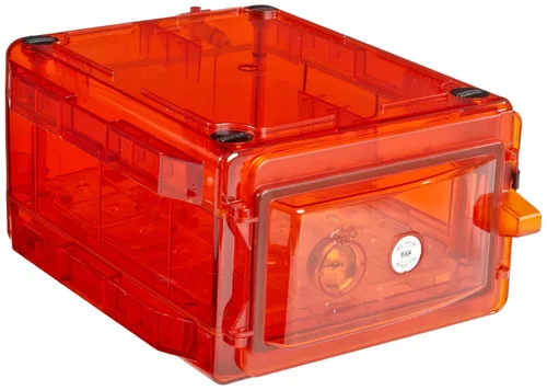 Miniatura 7 de SP Bel-Art Secador Clear 3.0 Gas-Purge - Armario desecador de purga de gas, 1.55 pies cúbicos ámbar con puertos de gas, diseño de cámara desecante